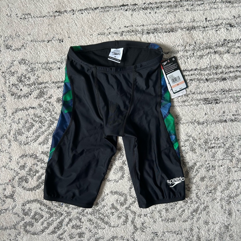 Speedo Boy’s Black and Blue Race Suit